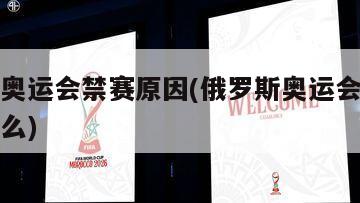 俄罗斯奥运会禁赛原因(俄罗斯奥运会禁赛原因是什么)